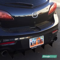 Image 3 of (2010-2013) Mazda Mazdaspeed 3 V3 Rear Diffuser