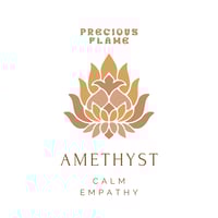 Image 2 of Amethyst Crystal Infused Candle