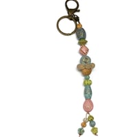 Image 4 of 1PC. ANTIQUE BRONZE/VINTAGE STYLE BEADED ACRYLIC/RESIN HAND MADE KEY RING /PURSE SWAG/CELL  SWAG