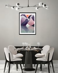 Image 2 of Nicolas Party - Sunset, Fine Art Giclee Print, Landscape, Contemporary Art Poster