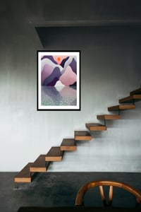 Image 5 of Nicolas Party - Sunset, Fine Art Giclee Print, Landscape, Contemporary Art Poster