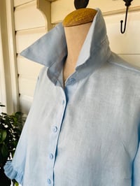 Image 1 of Blue Linen Shirt