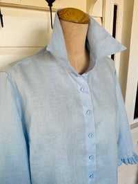 Image 2 of Blue Linen Shirt