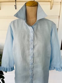 Image 3 of Blue Linen Shirt