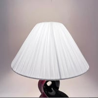 Image 8 of Lampe de chevet rétro en céramique rouge et noir 1950s 1960s