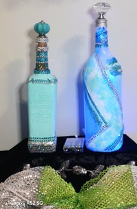 Image 3 of Custom Painted Illuminated Shelf/Beverage Decor