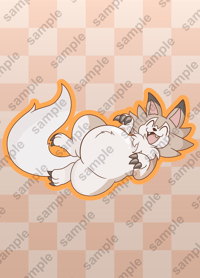 FAT Lycanroc Sticker