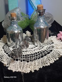 Image 1 of 1 Pair-Silver Carafes- Mini