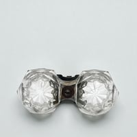 Image 7 of Ancien sel et poivre Tour Eiffel et verre taillé souvenir de Paris 1937 -   Saleron Art Déco