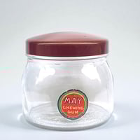 Image 5 of Ancien bocal publicitaire en verre et bakélite - MAY Chewing Gum - France années 1950