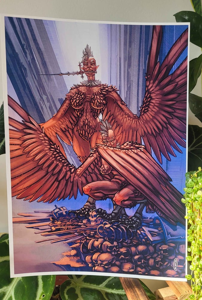 Image of A4 print Harpies