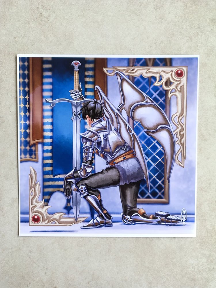 Image of A4 print Knight