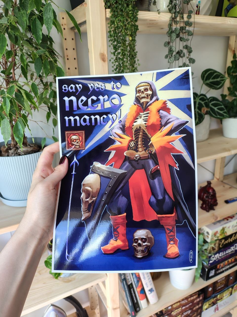 Image of A4 print say yes to necromancy