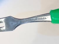 Image 6 of Set vintage de petits piques à cocktails - apéro - inox & plastique - design rétro 60s