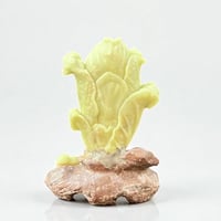 Image 7 of Sculpture d'art de chou chinois vert en pierre Qingtian - Zhejiang - jade 
