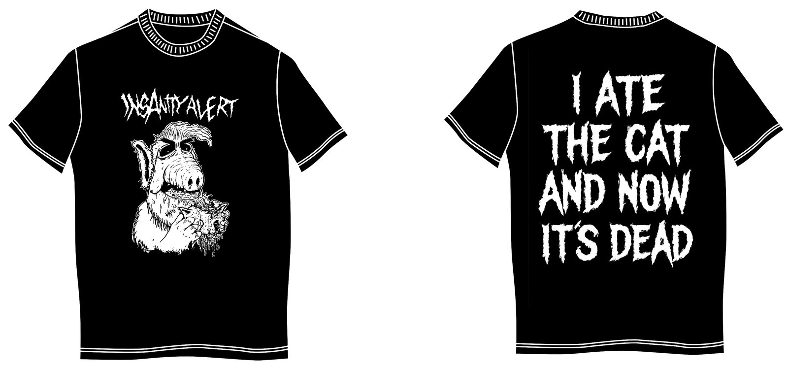 Insanity Alert - Alf T-shirt | Mosher Zero