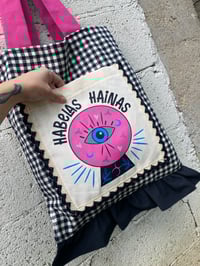 Image 2 of Bolsiña feita a man. HABELAS HAINAS FUCSIA. Deseño exclusivo!