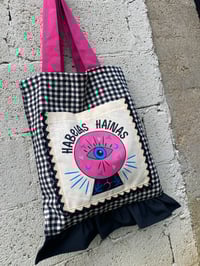 Image 3 of Bolsiña feita a man. HABELAS HAINAS FUCSIA. Deseño exclusivo!