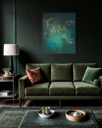 Image 2 of Gypsophila in Green Fine Art Print 