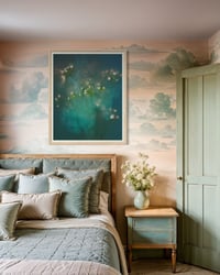 Image 4 of Gypsophila in Green Fine Art Print 