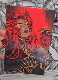 Raven Woman - 3D Sticker