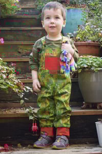 Image of Baby/Toddler Reversible Dungarees - Jungle