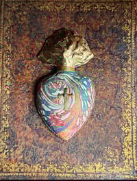 Image 1 of Ex voto papier marbré XVIII ème 4