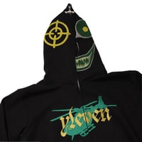 Image 2 of YLEVEN X MUDALA FULL ZIP HOODIE BLACK
