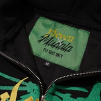 Image 5 of YLEVEN X MUDALA FULL ZIP HOODIE BLACK
