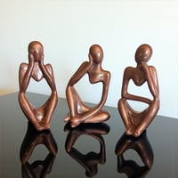 Image 1 of Thinking Statue Set