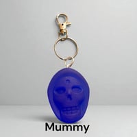 Image 3 of Glow-in-the-Dark Skull Resin Keychain