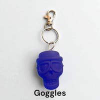 Image 5 of Glow-in-the-Dark Skull Resin Keychain