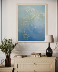 Image 3 of Gypsophila in Blue Fine Art Print