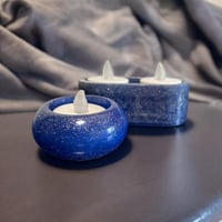Blue Tea light Candleholder set
