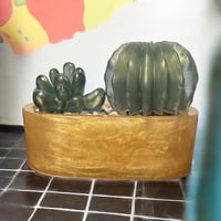 Image 3 of Faux Succulents and Planter