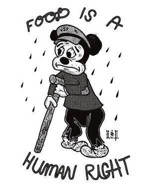 Image of FOOD IS A HUMAN RIGHT Tee