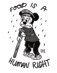 Image 3 of FOOD IS A HUMAN RIGHT BASEBALL Tee