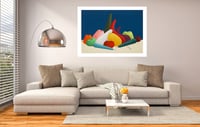 Image 7 of Nicolas Party - Still Life, Fine Art Giclee Print, Fruits Contemporary Art Poster