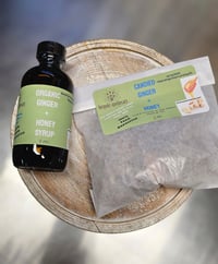 Image of IT'S BACK!  4 oz. Small & Limited Batch  Ginger & Honey Syrup 