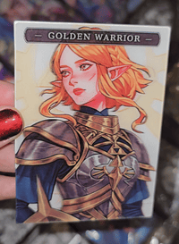 Image 1 of Gold Warrior - 3D Card