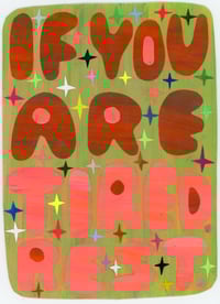 if you are tired. rest.