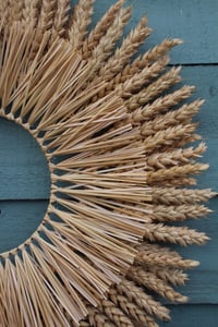 Image 3 of Golden wheat straw wreath