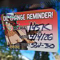 Image 2 of Oil Change Sticker: Randii