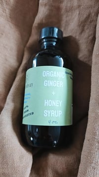 Image of IT'S BACK!  4 oz. Small & Limited Batch  Ginger & Honey Syrup 
