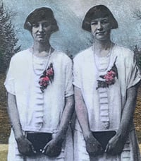 Image 2 of The Twins series of mixed media paintings 