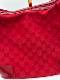 Image 2 of Gucci GG Canvas Red Vintage Hobo Detachable Shoulder Bag