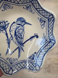 Image 2 of Kingfisher hand built stoneware trinket dish
