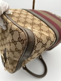 Image 16 of Gucci GG Canvas Burgundy Joy Boston Bag