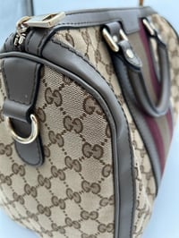 Image 10 of Gucci GG Canvas Burgundy Joy Boston Bag