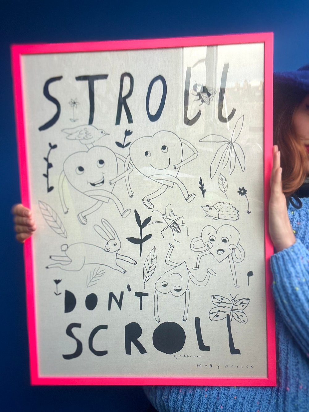 Stroll, don’t scroll - Tea Towel